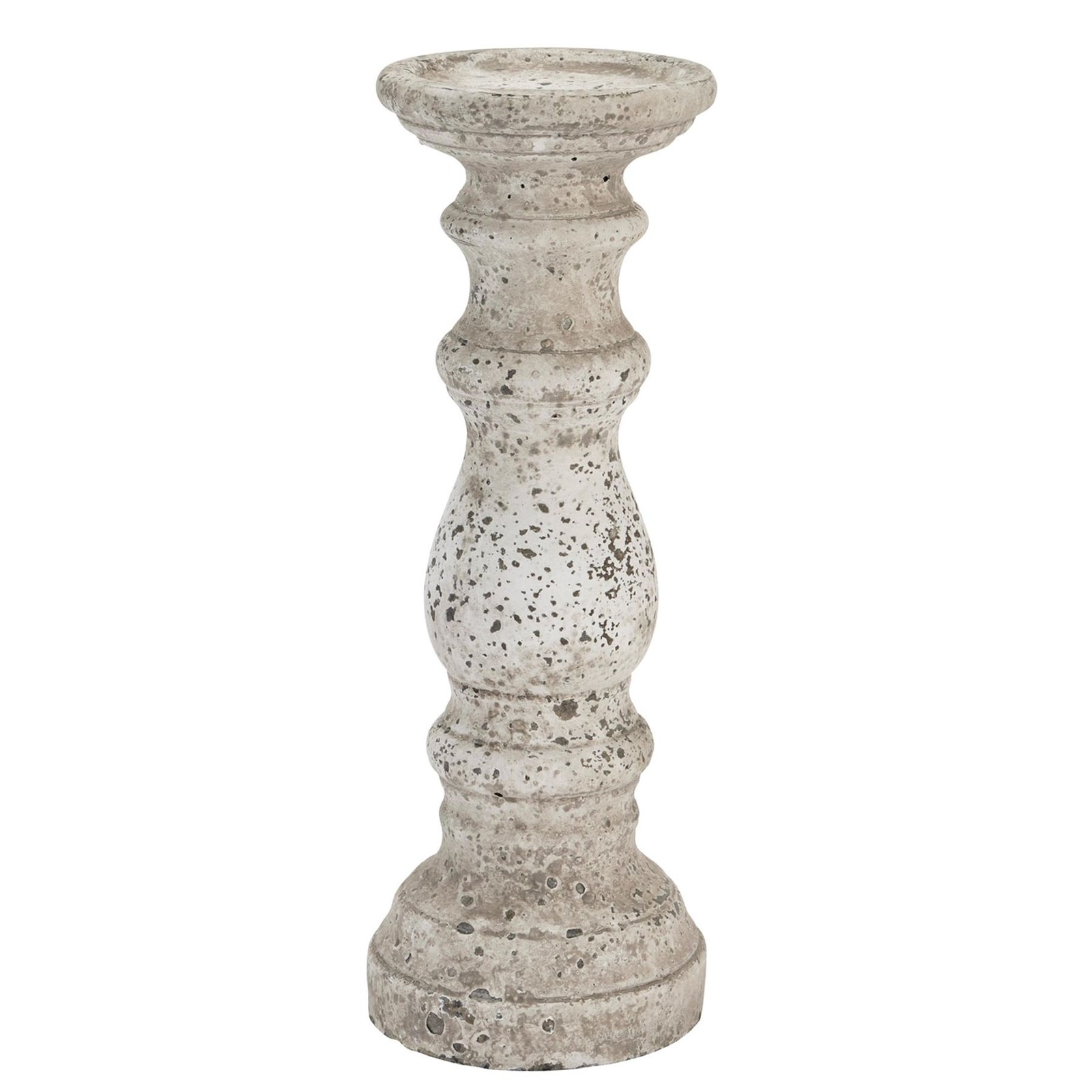 stone large stone ceramic column candle holder