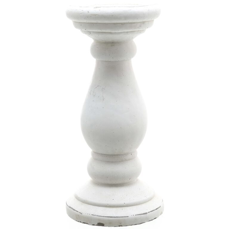matt white large matt white ceramic candle holder