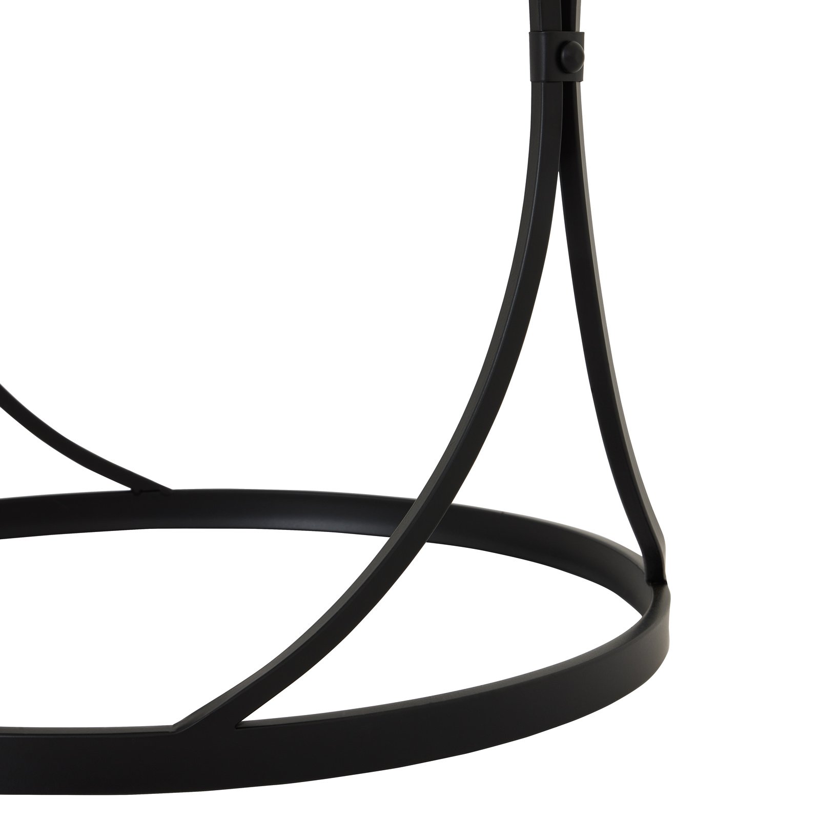Concaved Set of Two Black Mirrored Side Tables - Image 5