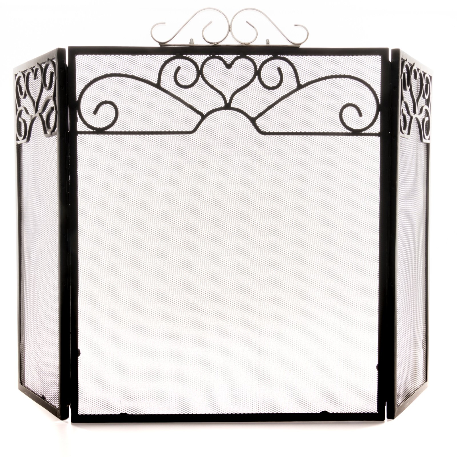 Chrome Topped Three Fold Fire Screen - Image 2