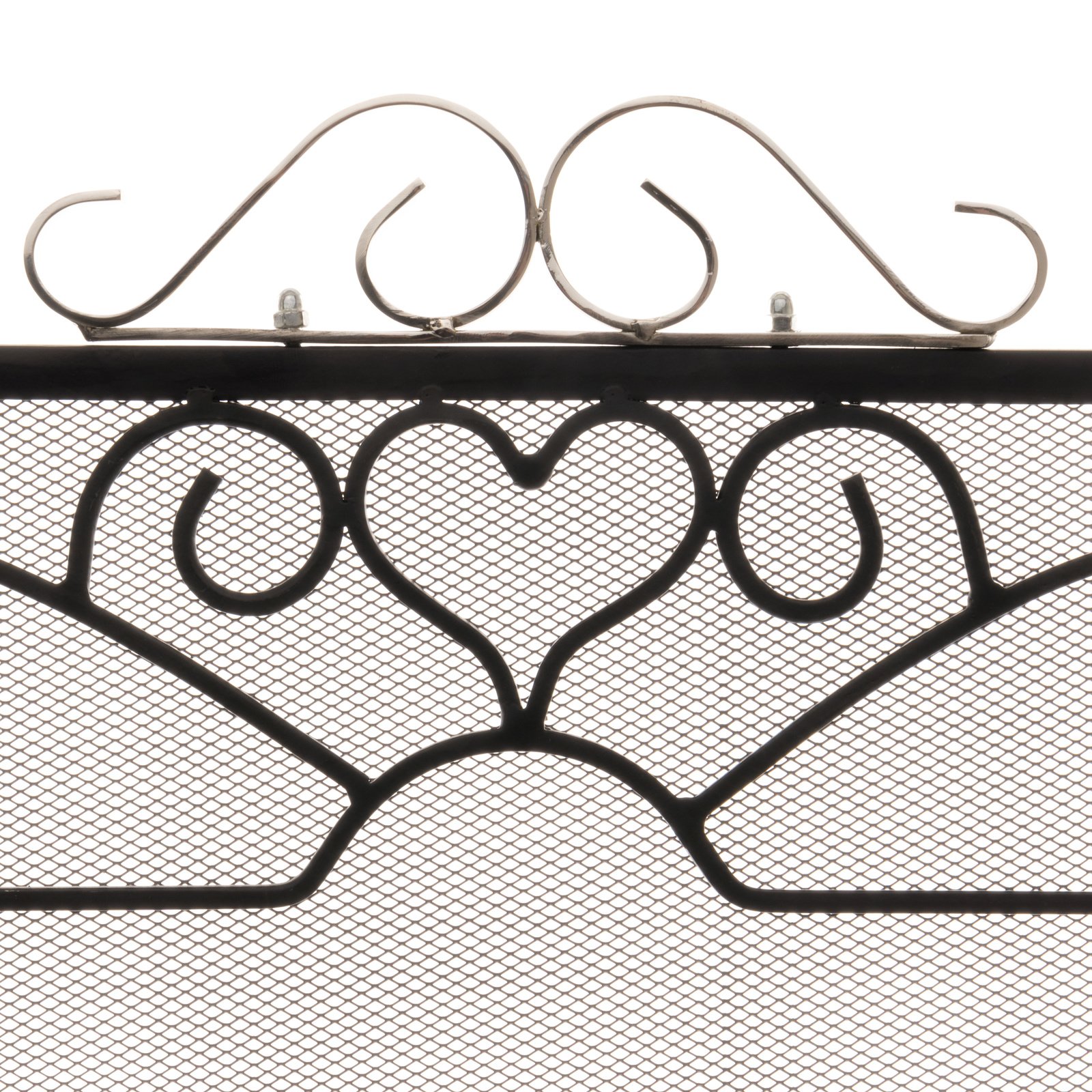 Chrome Topped Three Fold Fire Screen - Image 3