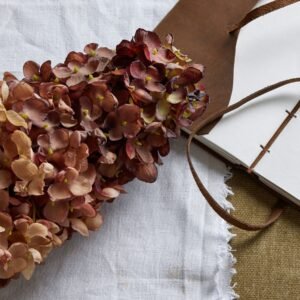 Artificial Burgundy Hydrangea Stem