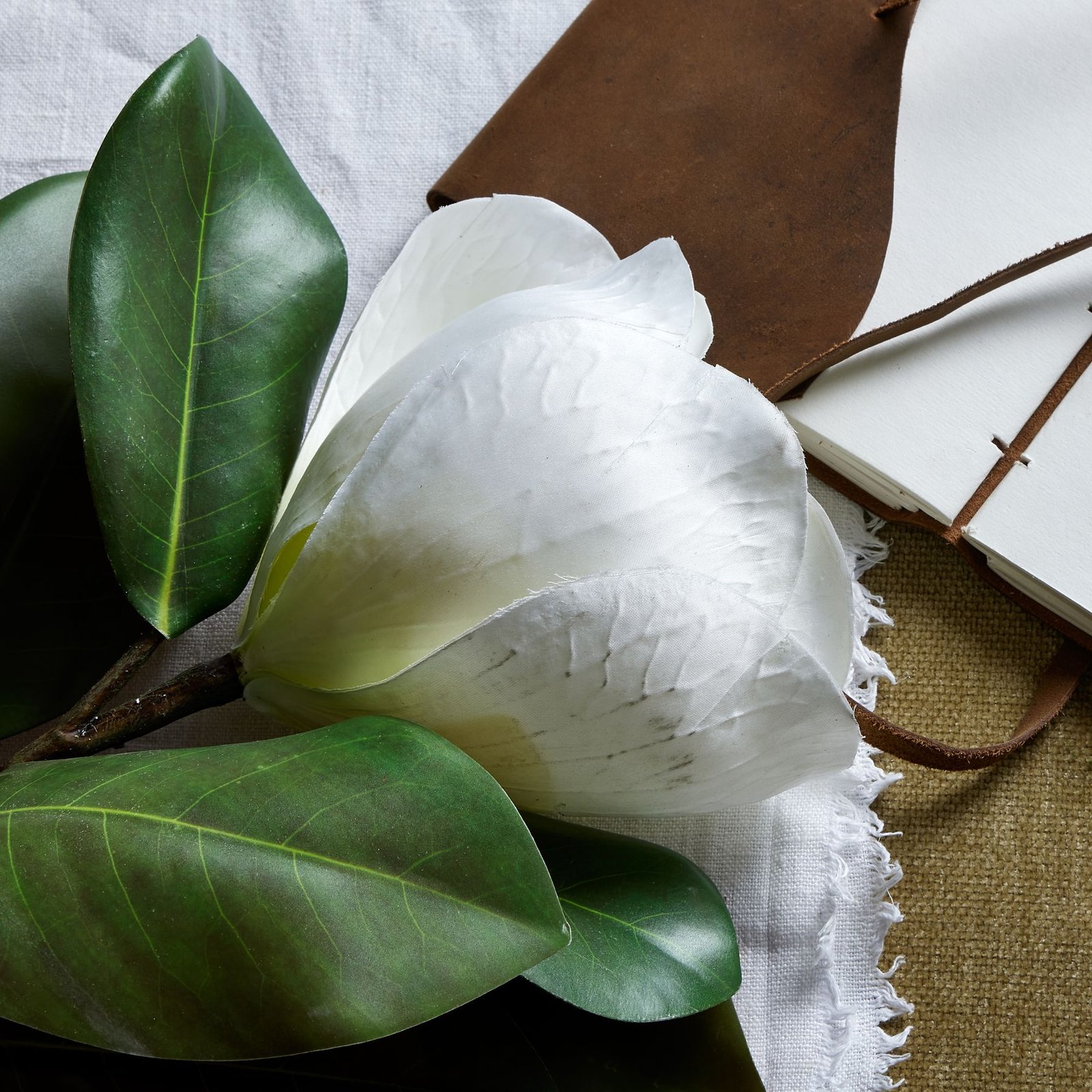 Soft White Magnolia Stem - Image 2