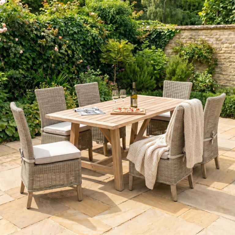 wicker outdoor dining chair