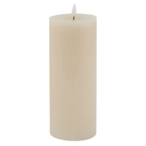 taupe melt effect tall taupe led wax candle