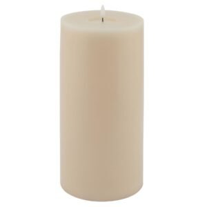 taupe melt effect extra large taupe led wax candle