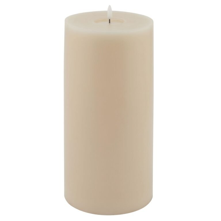 taupe melt effect extra large taupe led wax candle