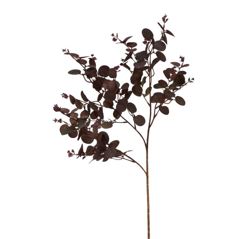 burgundy artificial eucalyptus