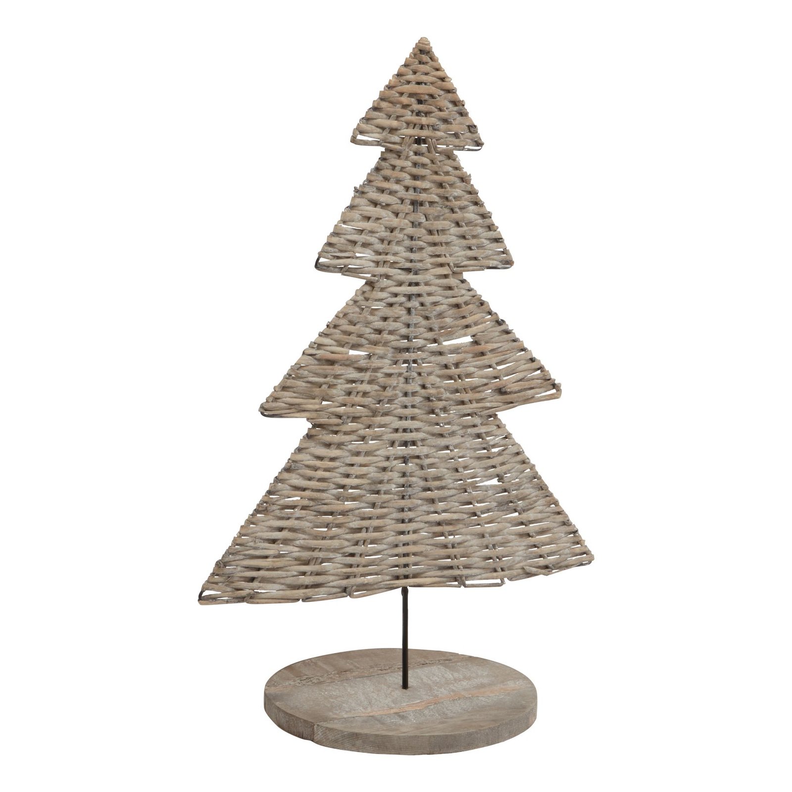 natural large wicker tree ornament