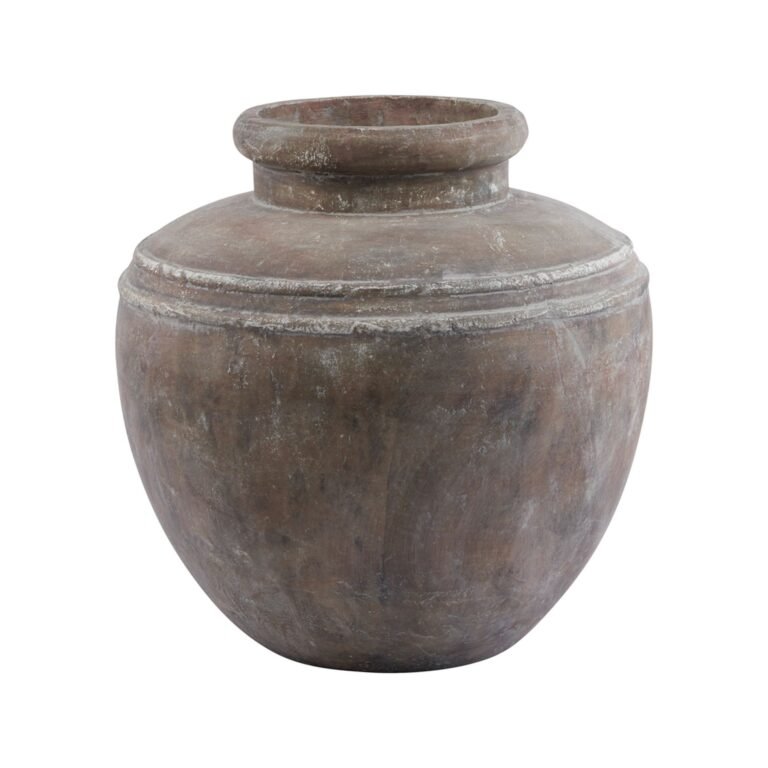 large brown ceramic pot