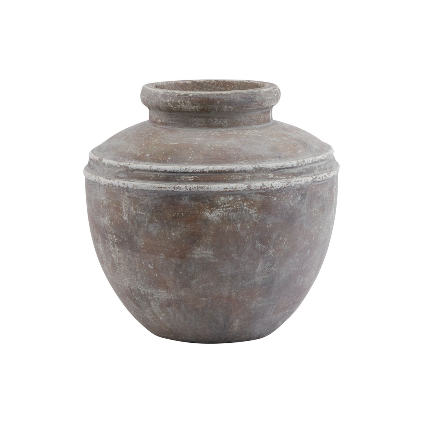 aged ceramic vase