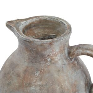 Weathered Brown Ceramic Jug Vase