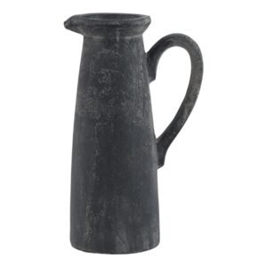 tall grey decorative jug