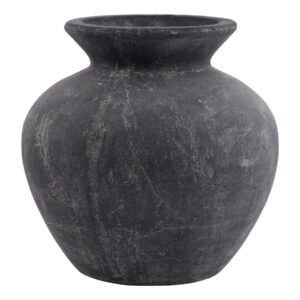 grey ceramic vase