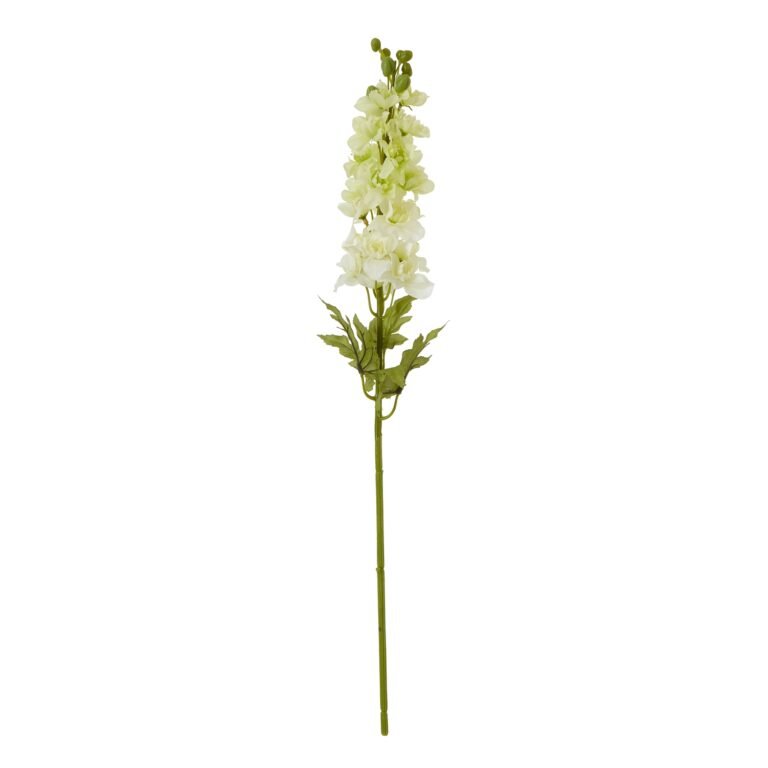 white white elatum delphinium