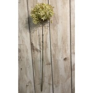 Coffee Green Faux Allium Flower