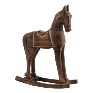 wooden rocking horse