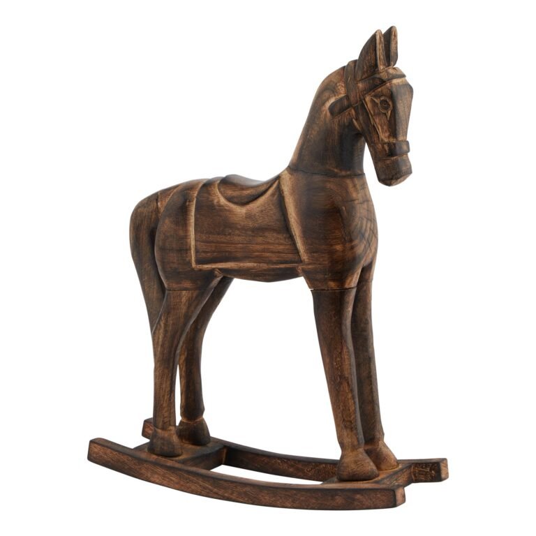 wooden rocking horse