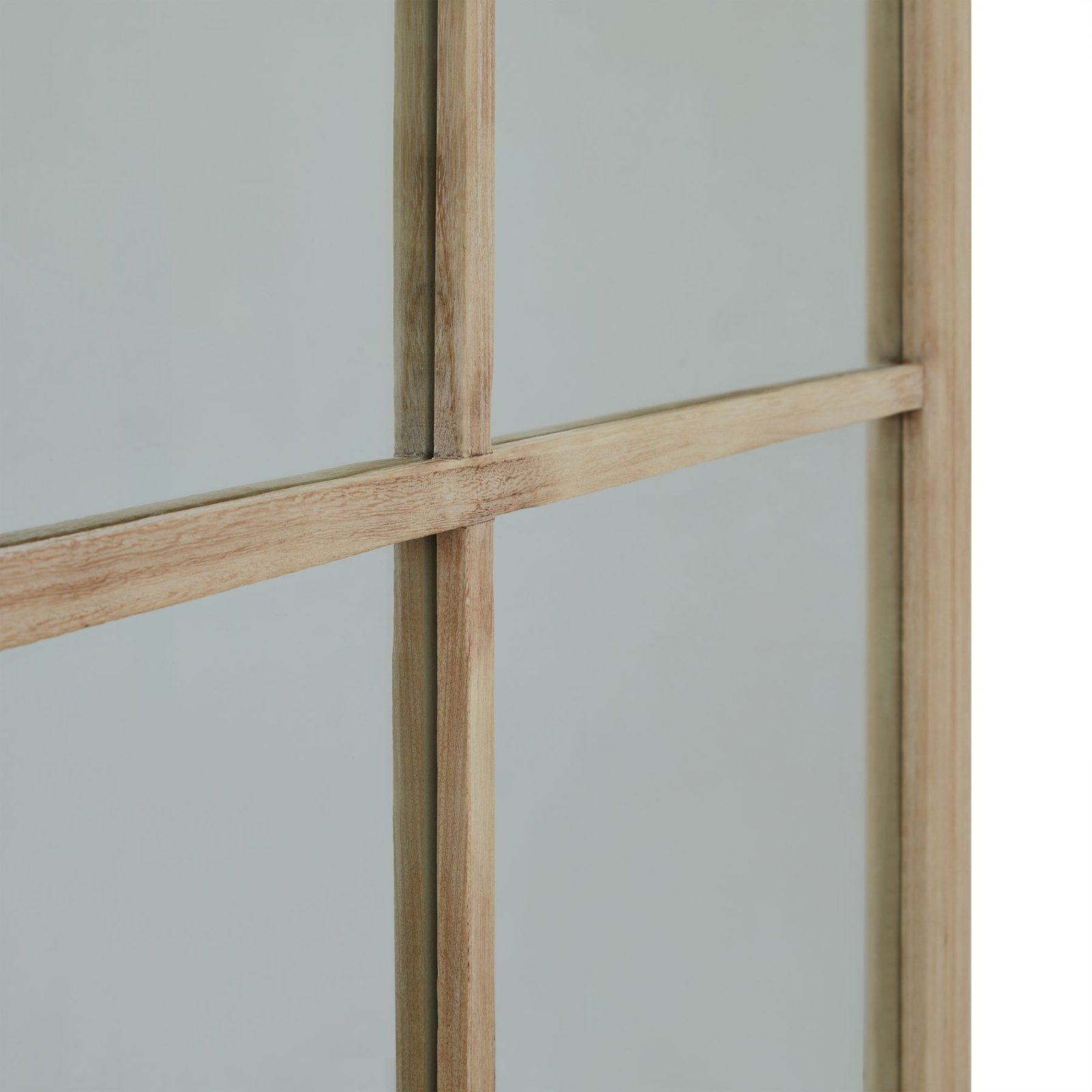 Extra Large Washed Wood Window Mirror - Image 3