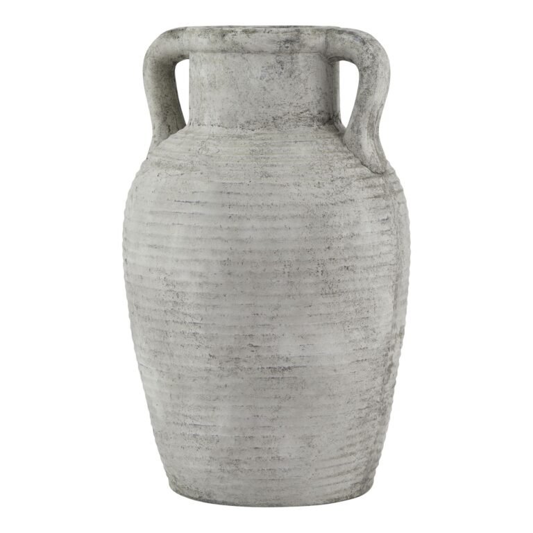 large stone effect vase