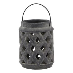 grey ashcombe grey large lattice lantern product image