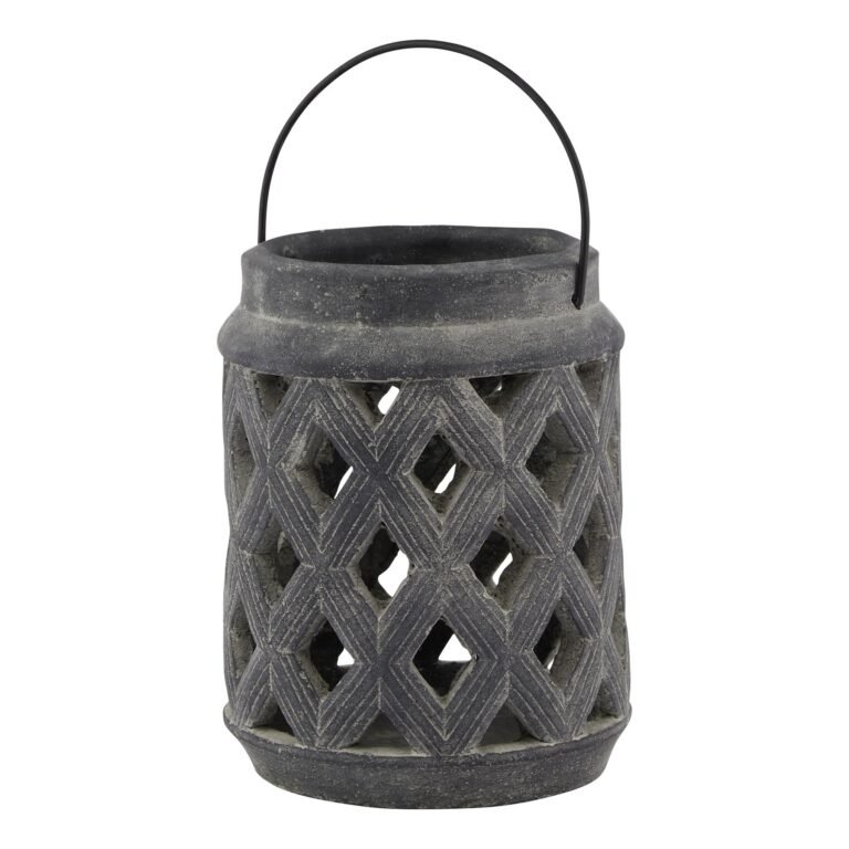grey ashcombe grey large lattice lantern product image