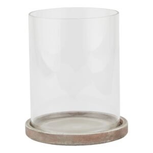 brown siena large brown hurricane lantern product image