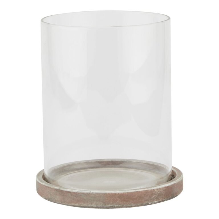 brown siena large brown hurricane lantern product image