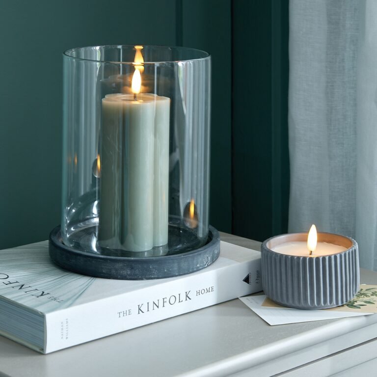 large grey decorative lantern