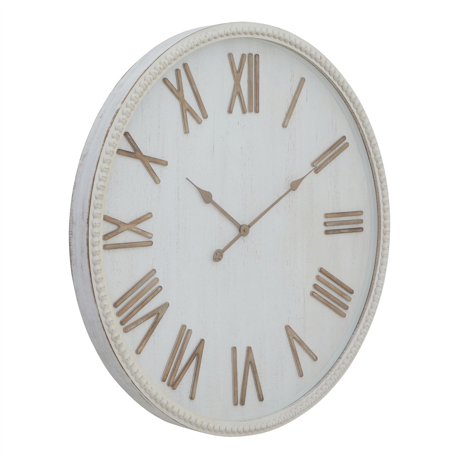Willowmere Large Rustic White Wall Clock - Image 2
