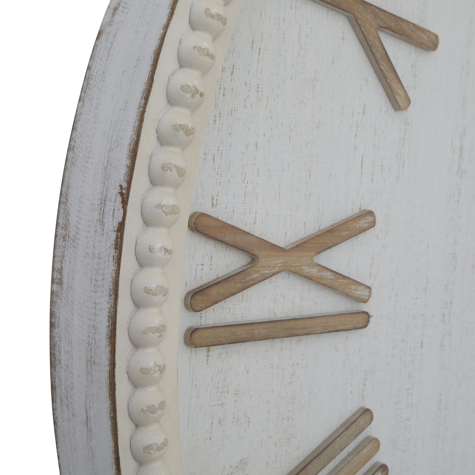Willowmere Large Rustic White Wall Clock - Image 4