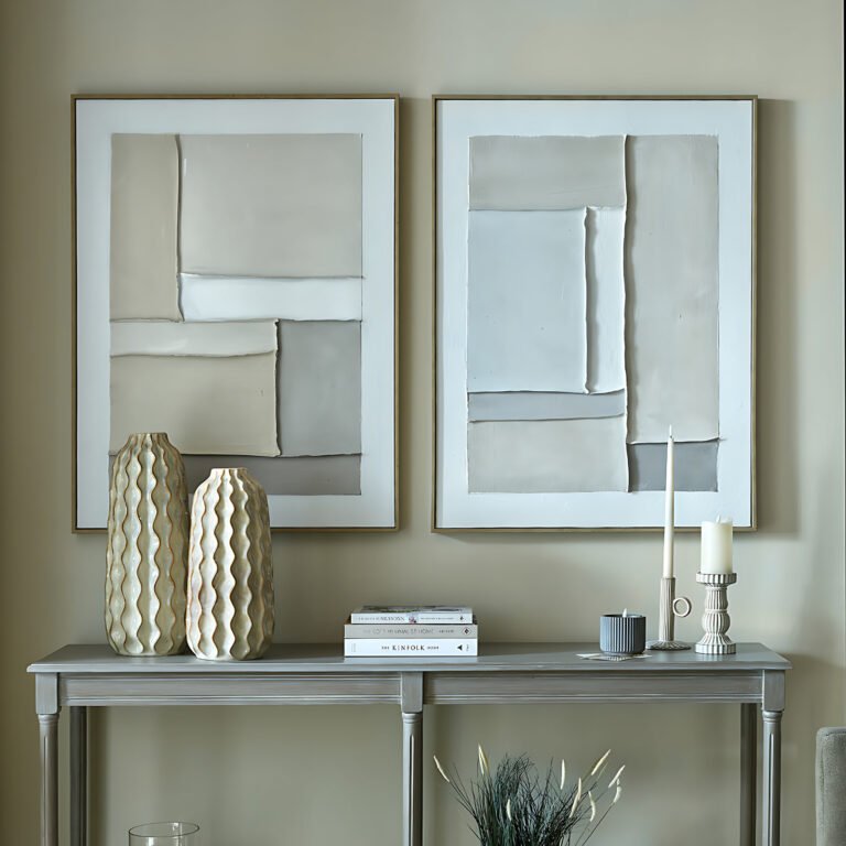 geometric canvas wall art