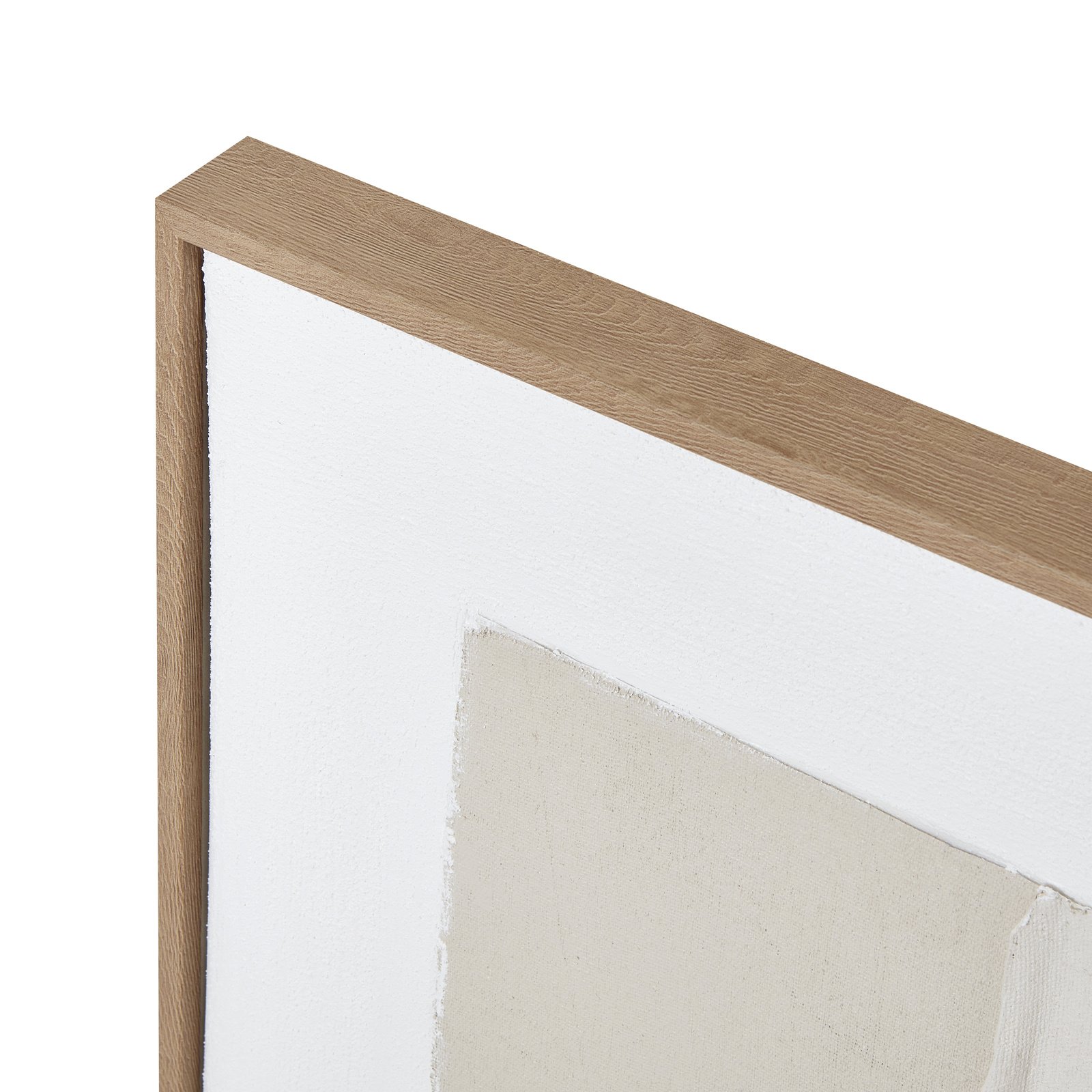 Neutral Geometric Framed Canvas Wall Art - Image 4