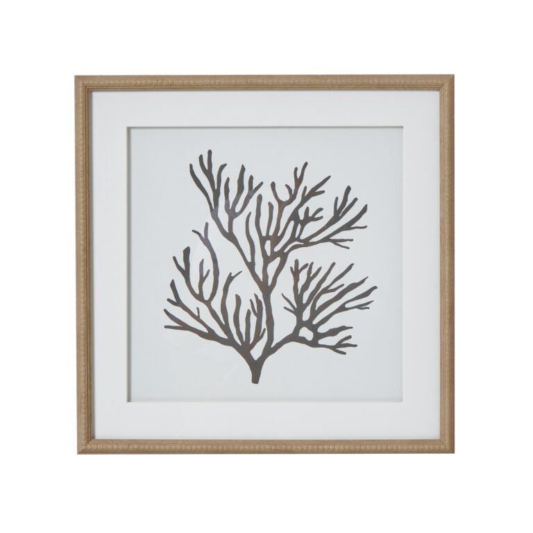 framed coral wall art