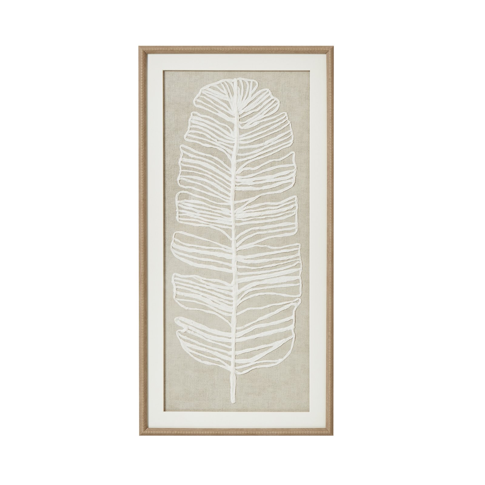 Large Plume White Feather Framed Wall Art - Image 2
