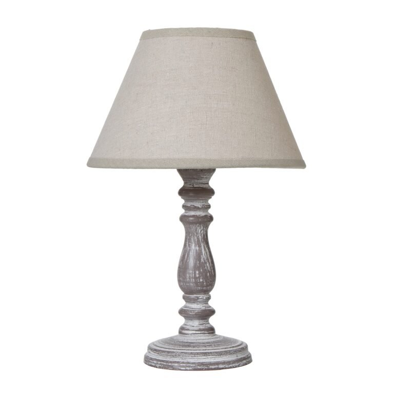 rustic grey table lamp