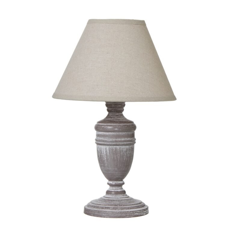 distressed white table lamp