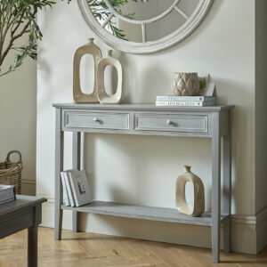slim hallway console table