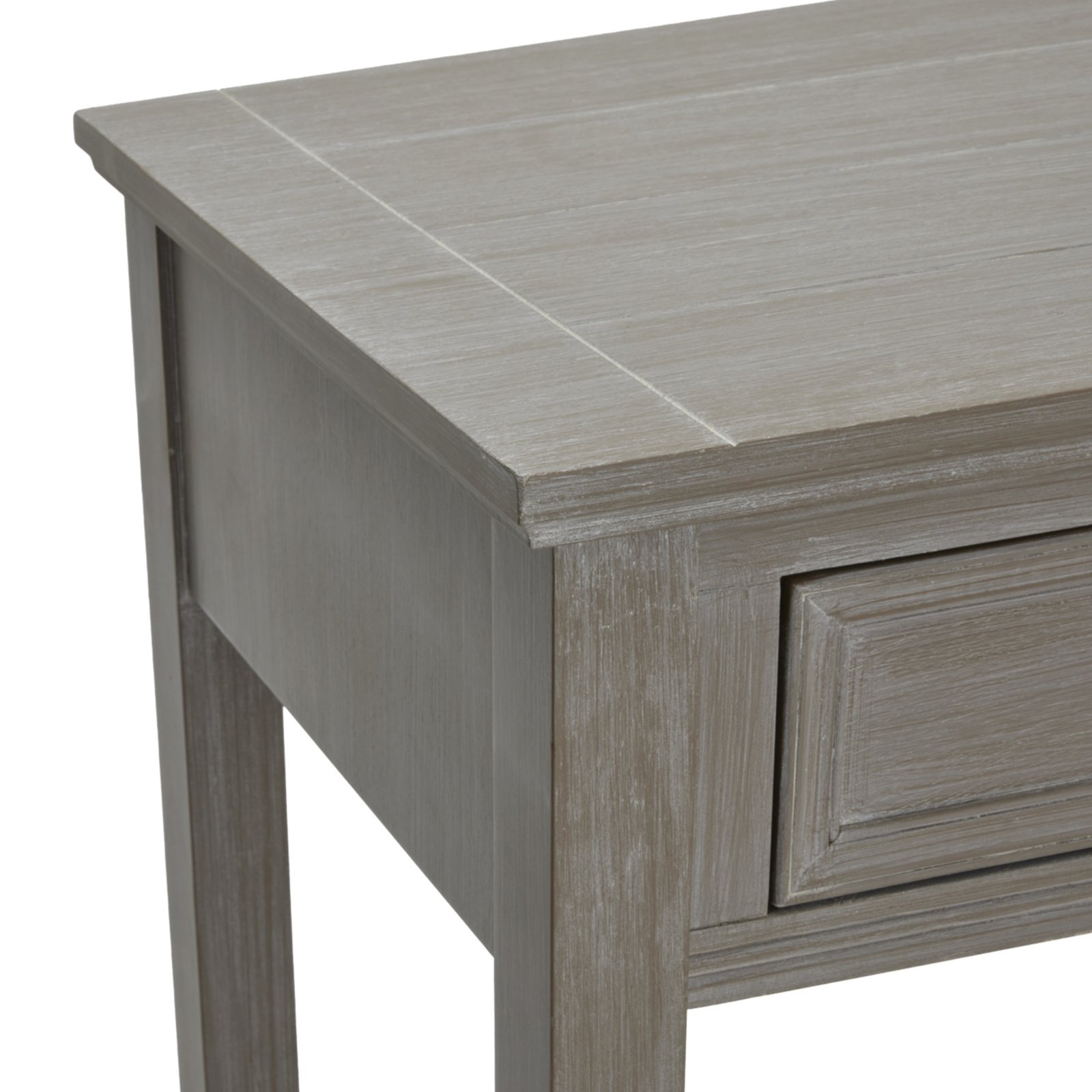 Distressed Grey Four Drawer Console Table - Image 3