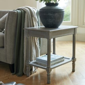 rattan side table
