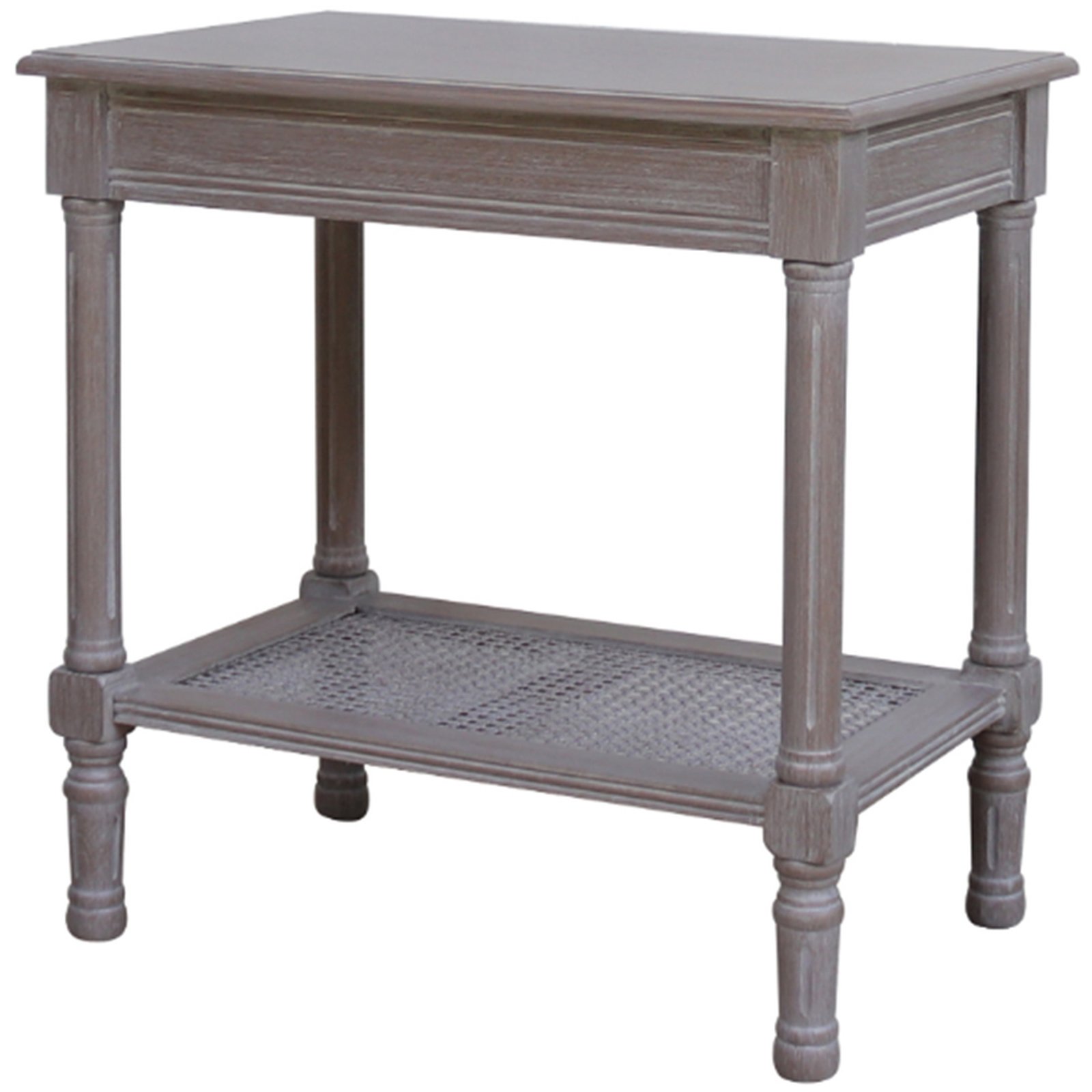 Woven Rattan Side Table - Image 2