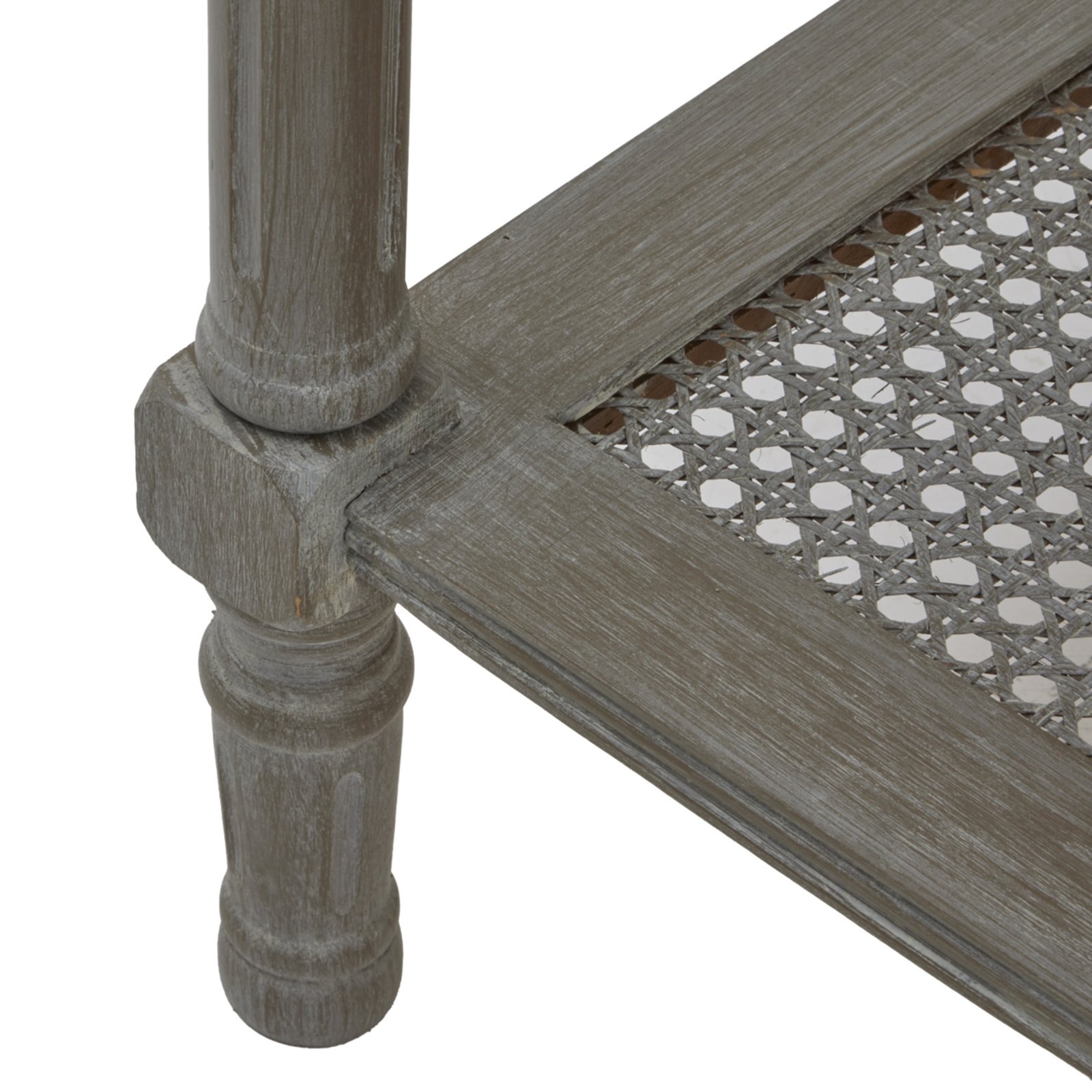 Woven Rattan Side Table - Image 4