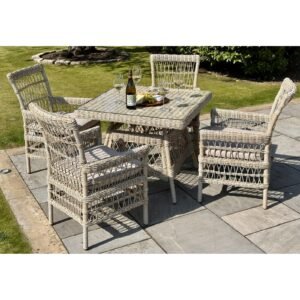 4 seater rattan garden dining set