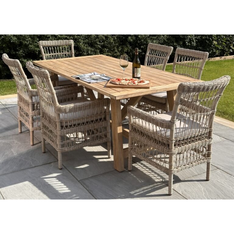 natural willowmere outdoor large dining table product
