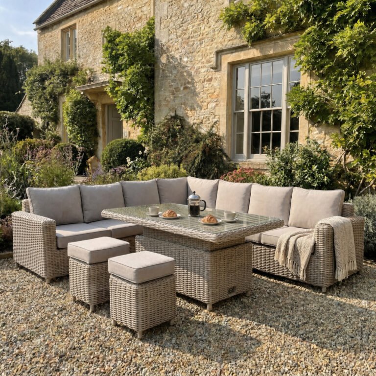 Large Corner Garden Furniture Set
