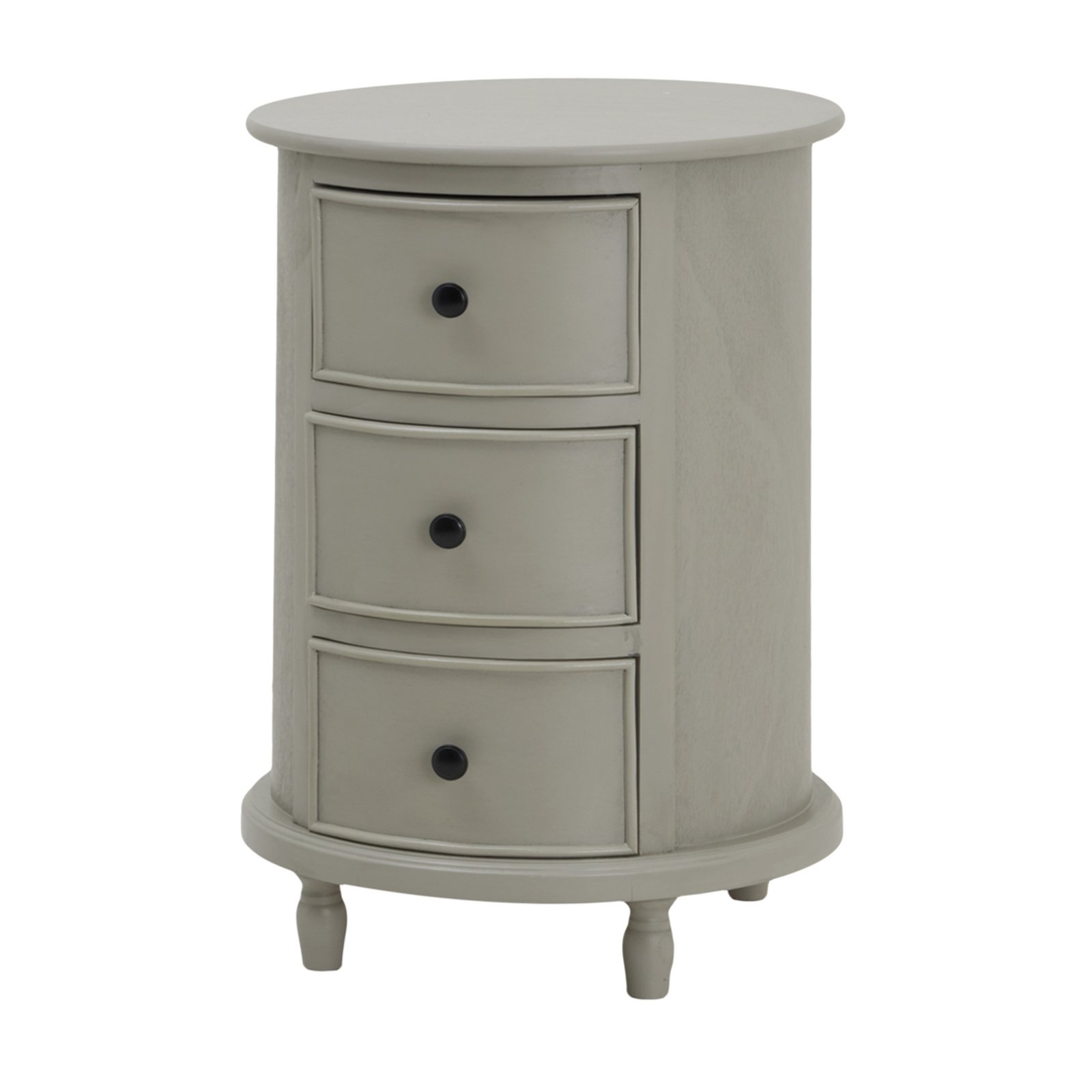 Round Three Drawer Side Table - Image 2