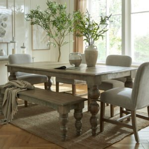 natural fallow rectangular dining table product