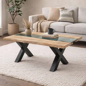 live edge acacia coffee table