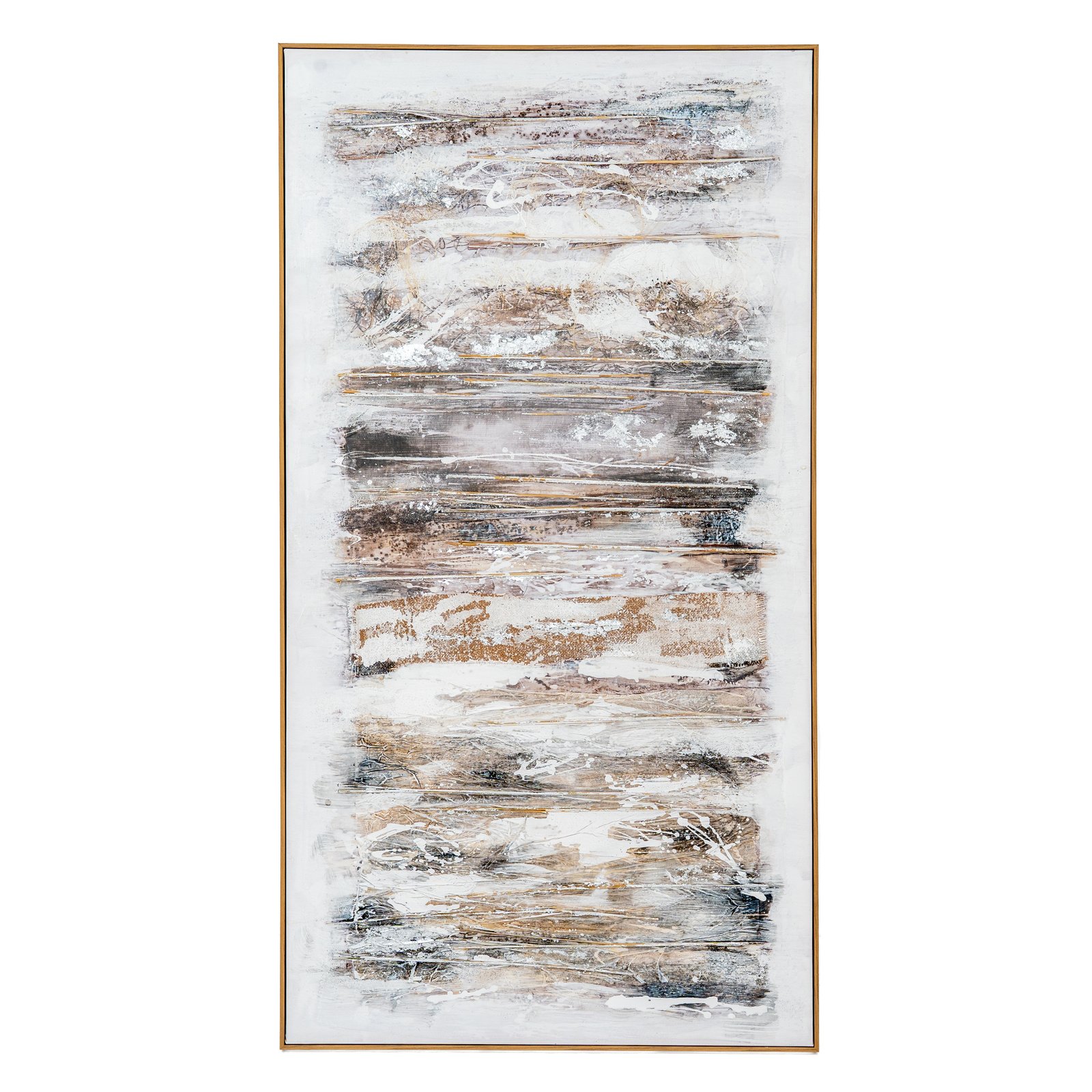 Stillwater Neutral Hand Painted Canvas - Image 2