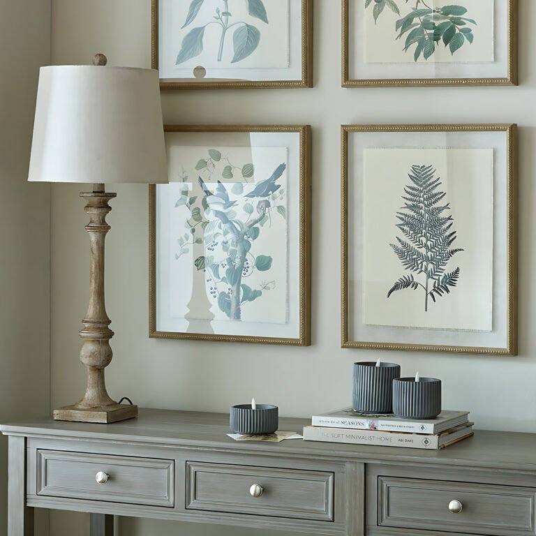 brown table lamp with linen shade